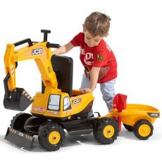Экскаватор с прицепом и шлемом Falk 135A JCB